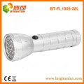 Fonte da fábrica Boa qualidade Preço barato Metal de alumínio 28 lanterna elétrica conduzida pequena com bateria 3aaa
